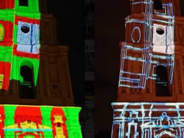 Про культуру Китая в украинской столице показали 3D-видеомэппинг