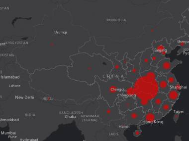 Появился сайт для отслеживания распространения китайского вируса