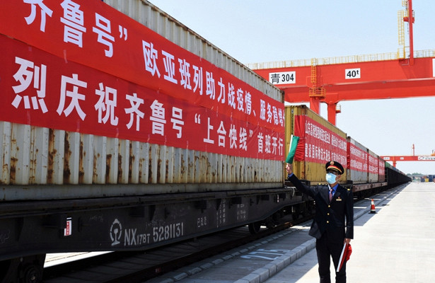 Из Китая в Казахстан отправился первый поезд грузового сообщения «ШОС-экспресс»