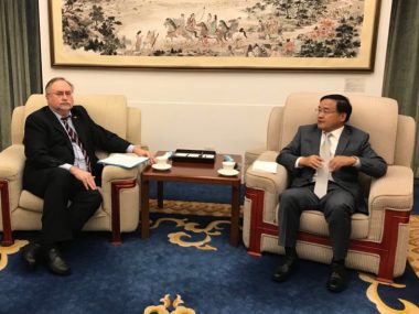 Посол Сергей Камышев встретился с директором Договорно-правового департамента МИД КНР Цзя Гуйдэ