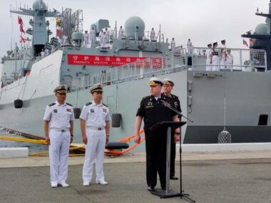 Россия и Китай начали совместные военные учения в Японском море