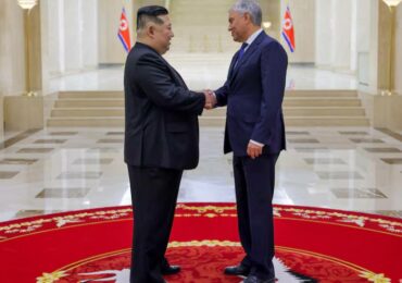 Глава Госдумы РФ встретился с Ким Чен Ыном в Пхеньяне