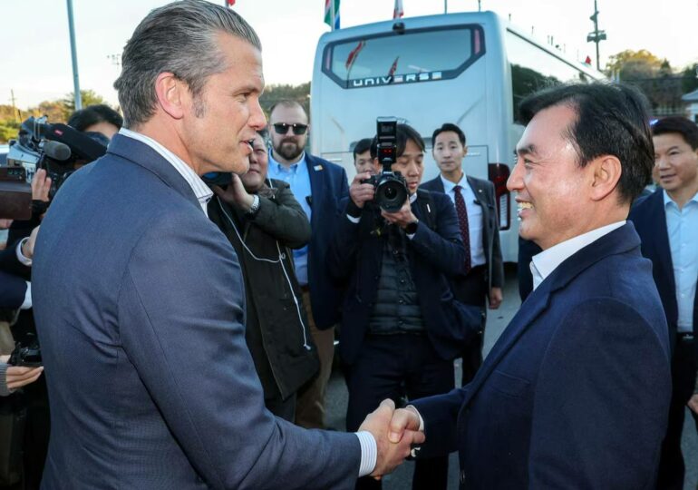 Хегсет посетил демилитаризованную зону на границе Южной Кореи и КНДР