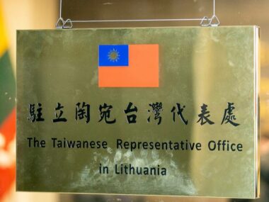 Литва не будет выполнять требования КНР относительно тайваньского представительства в Вильнюсе