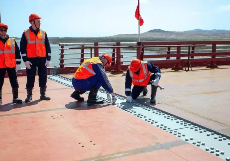 Россия построила автомобильный мост в Северную Корею